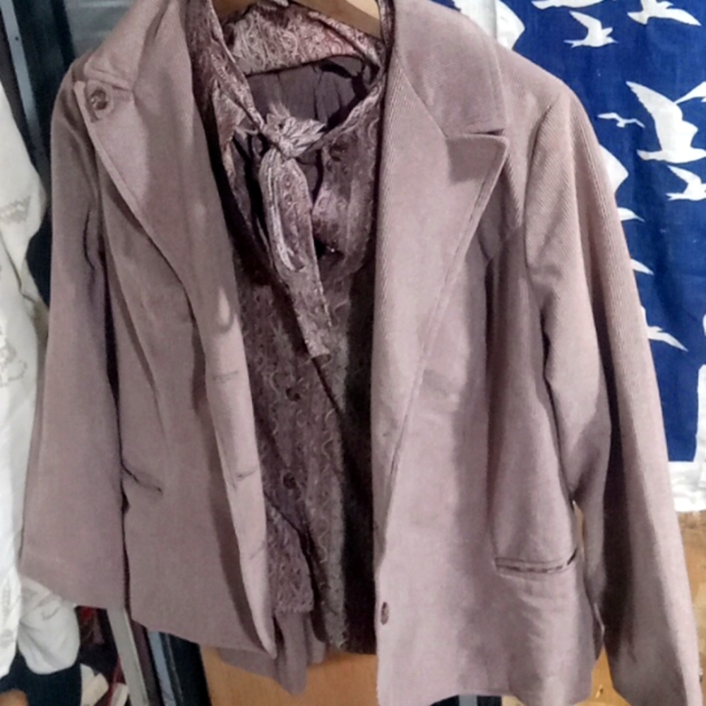 First lady suit set jacket shirt skirt